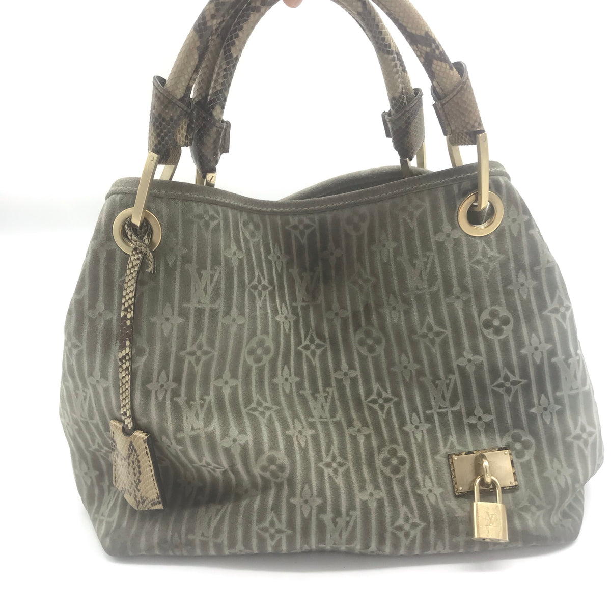 Louis Vuitton Handbags Multiple colors Suede Cloth Python ref