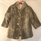 Vintage Genuine Rabbit Fur Hoodie Coat - Rad Treasures