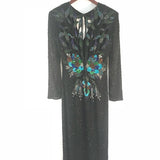 Vintage 80,s Riazee Lillie Rubin Silk Dress - Rad Treasures