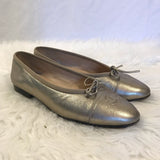 Rare Chanel Ballet Shoes In Gold - Rad Treasures