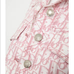 VTG Christian Dior Pink and White Trotter Jacket - Rad Treasures