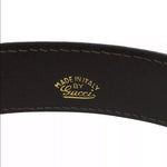 Vintage Gucci GG Buckle Leather Belt - Rad Treasures
