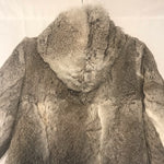 Vintage Genuine Rabbit Fur Hoodie Coat - Rad Treasures