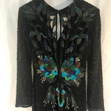 Vintage 80,s Riazee Lillie Rubin Silk Dress - Rad Treasures