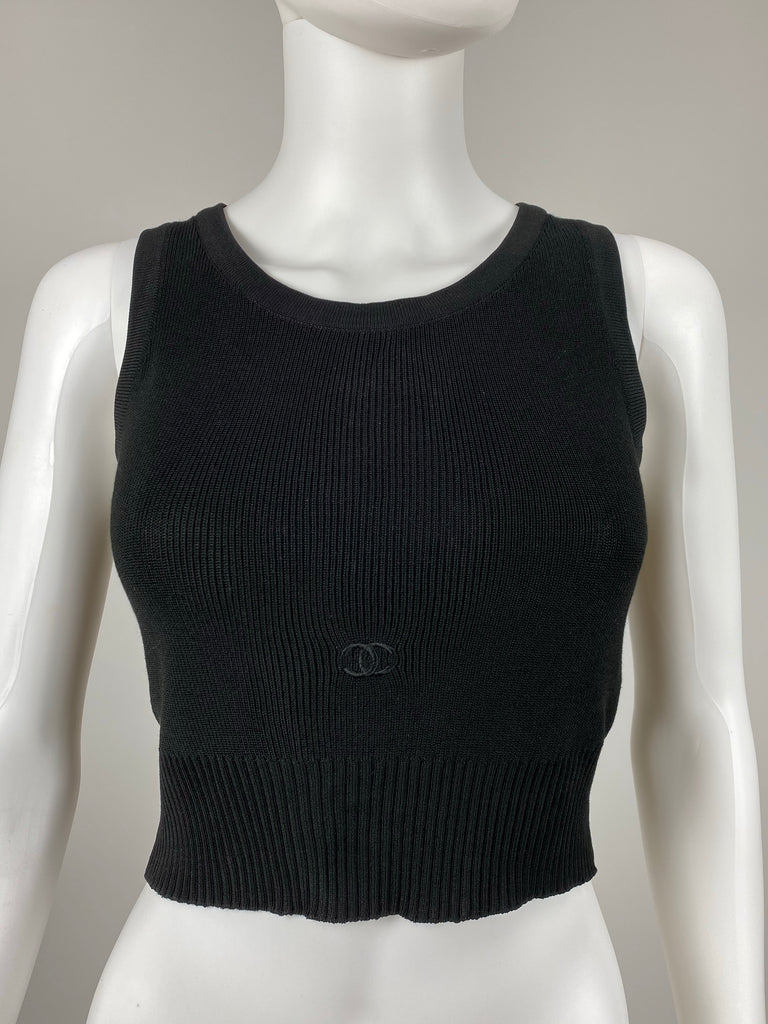 Chanel Pre-owned 1995 Lip-Print Crop Top - White