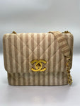 Chanel Striped Canvas Big CC Bag