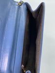Chanel Blue Lambskin Flap Bag