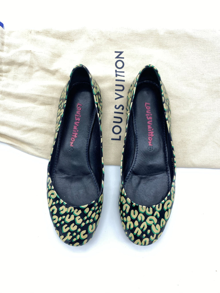 Louis Vuitton Leopard Print Vernis Stephen Sprouse Ballet Flats