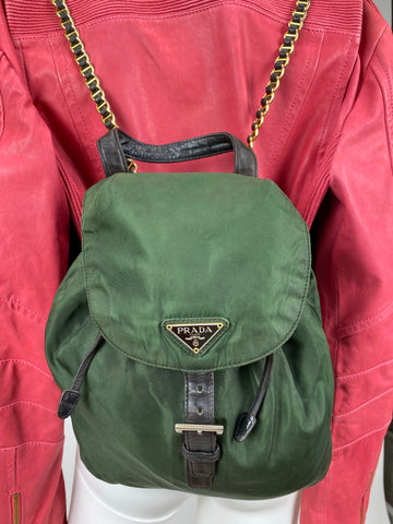 Prada Backpack with Chain strap - Rad Treasures