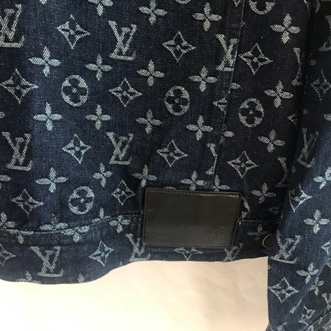 Women's Louis Vuitton Denim Jacket Vintage LV Monogram 