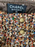Chanel Multicolor Tweed Boucle 2 Piece Suit