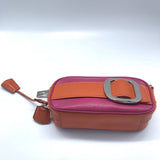 Prada Saffiano Multicolor Two Way Bag in Orange and Pink - Rad Treasures