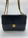 Chanel Vintage Jumbo CC Quilted Flap Bag