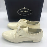 Prada Cream Patent Oxford Shoes - Rad Treasures