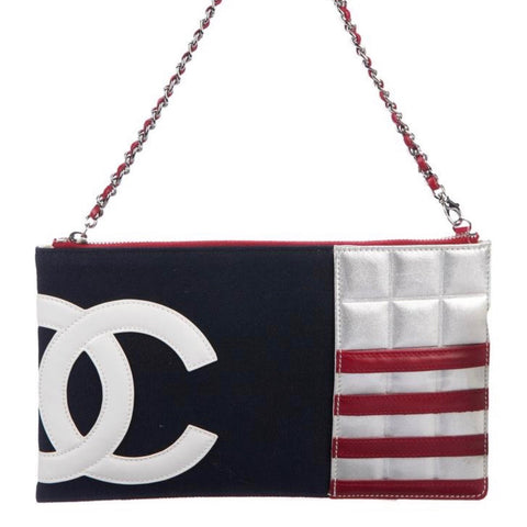 Chanel Logo American Flag Zip Chain Mini Bag - Rad Treasures