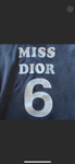 Miss Dior Cropped Black Tee - Rad Treasures
