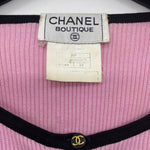 Vintage Chanel 1995 Cropped Ribbed Top - Rad Treasures
