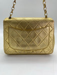 Chanel Mini Square Flap Bag in Gold