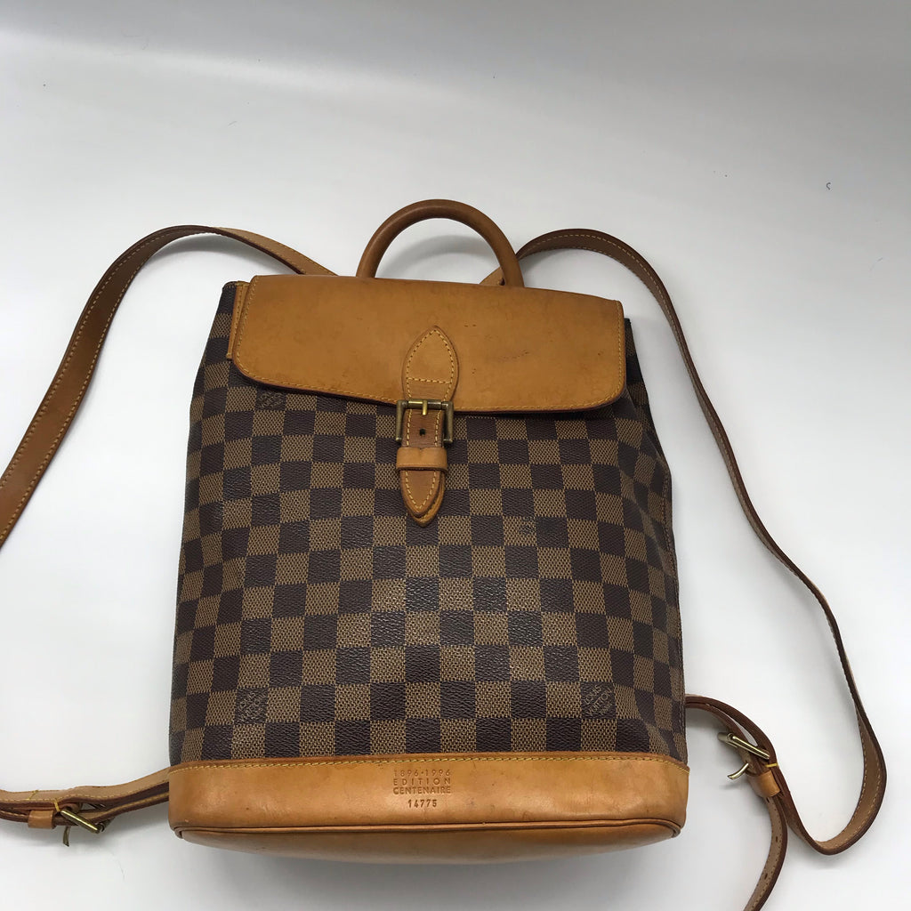 authentic louis vuitton damier soho backpack Louis Vuitton Damier Limited Edition Centanaire Soho Backpack – Rad Treasures