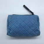 Prada Nylon Quilted Baby Blue Clutch / Pouch - Rad Treasures