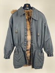 Chanel Puffer Silk Fur Lined Jacket