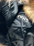 Chanel Puffer Silk Fur Lined Jacket